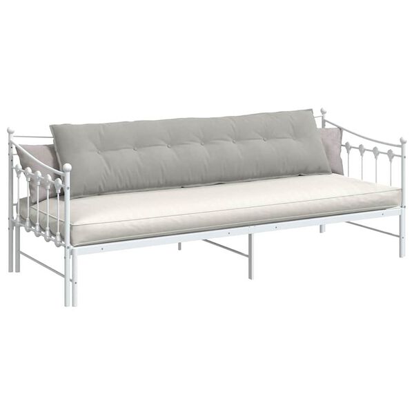 vidaXL R&uuml;ckenkissen Hellgrau 200 x 50 cm Mikrofaserstoff