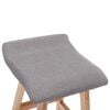 vidaXL Barhocker Hellgrau Stoff