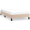 vidaXL Bettgestell Cappuccino-Braun 90x200 cm Kunstleder