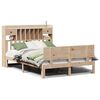 vidaXL Massivholzbett mit Regal ohne Matratze 160x200 cm Kiefer