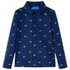 vidaXL Kinderhemd Marineblau 92