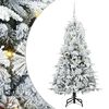 vidaXL K&uuml;nstlicher klappbarer Weihnachtsbaum Wei&szlig; 150 cm PE und PVC