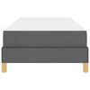vidaXL Boxspringbett mit Matratze Dunkelgrau 100 x 200 cm Stoff