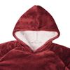 vidaXL Decken-Hoodie Bordeauxrot S Fleece und Flanell