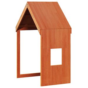 vidaXL Dach f&uuml;r Kinderbett Wachsbraun 60x89x134,5 cm Massivholz