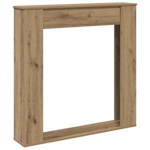 vidaXL Kaminumrandung Artisan-Eiche 100x20x100 cm Holzwerkstoff