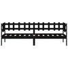 vidaXL Tagesbett Schwarz 90x190 cm Massivholz Kiefer