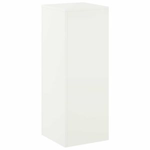 vidaXL Pflanzenst&auml;nder Wei&szlig; 30 x 30 x 80 cm Stahl