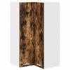 vidaXL H&auml;ngeschrank Ger&auml;ucherte Eiche und Wei&szlig; 57 x 57 x 100 cm