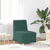 vidaXL Modulares Armfreies Sofa 2 pcs Dunkelgr&uuml;n 55 x 74 x 82 cm Samt