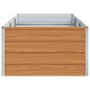 vidaXL Hochbeet Hellbraun 240 x 80 x 45 cm Verzinkter Stahl
