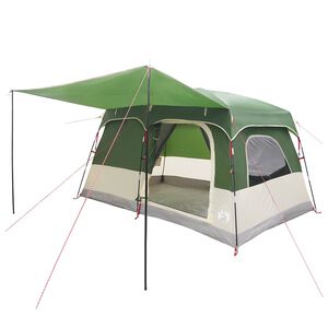 vidaXL Familienzelt 6 Personen Gr&uuml;n Polyester