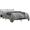 vidaXL Bettgestell Schwarz 120x190 cm Holzwerkstoff und Metall