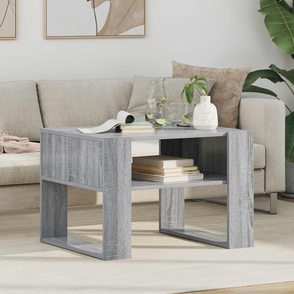 vidaXL Couchtisch Graues Sonoma 66 x 53 x 45 cm Holzwerkstoff