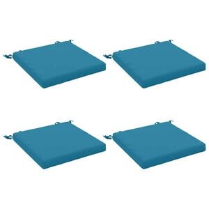 vidaXL 4-teilige Sitzkissen SOEST 4 stk. 100 % Polyester Himmelblau