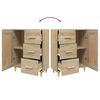 vidaXL Sideboard Sonoma-Eiche 69,5x34x90 cm Holzwerkstoff