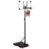 vidaXL Basketballst&auml;nder Transparent 216-250 cm Polycarbonat