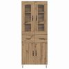 vidaXL Highboard Artisan-Eiche 69,5 x 34 x 90 cm Holzwerkstoff