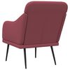vidaXL Sessel Weinrot 63x76x80 cm Stoff