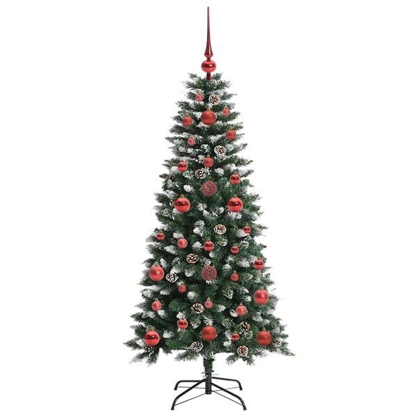 vidaXL K&uuml;nstlicher Weihnachtsbaum mit 150 LEDs mit St&auml;nder Gr&uuml;n 120 cm