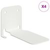 vidaXL Unsichtbares Schwimmendes Regal Wandhalterung 4 stk. Wei&szlig;