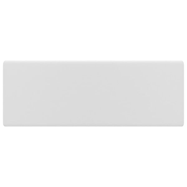 vidaXL Luxus-Waschbecken &Uuml;berlauf Quadratisch Matt Wei&szlig; 41x41 cm