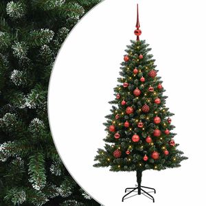 vidaXL K&uuml;nstlicher Weihnachtsbaum mit Kugel 150 cm 150 LEDs