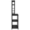 vidaXL K&uuml;chenregal Schwarz Eichen-Optik 100 x 40 x 168 cm