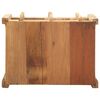 vidaXL Beistelltisch Braun 43 x 32 x 46 cm Massives upgecyceltes Holz