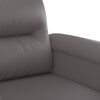 vidaXL 2-Sitzer-Sofa Grau 140 cm Kunstleder