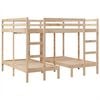 vidaXL Dreifach-Etagenbett 160x200/80x160 cm Massivholz Kiefer