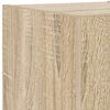 vidaXL TV-Wandschrank mit LED-Leuchten Sonoma-Eiche 30,5x35x30 cm