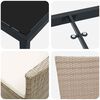 vidaXL Garten Essgruppe mit Kissen 9 pcs Beige Poly-Rattan
