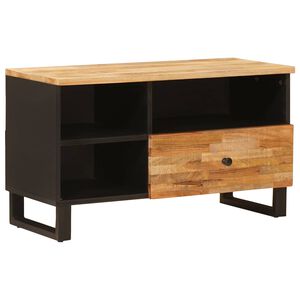 vidaXL TV-Schr&auml;nk mit Regal Braun 80 x 33 x 46 cm Massivholz Mango
