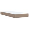 vidaXL Boxspringbett Matratze Cappuccino-Braun 100x200cm Kunstleder