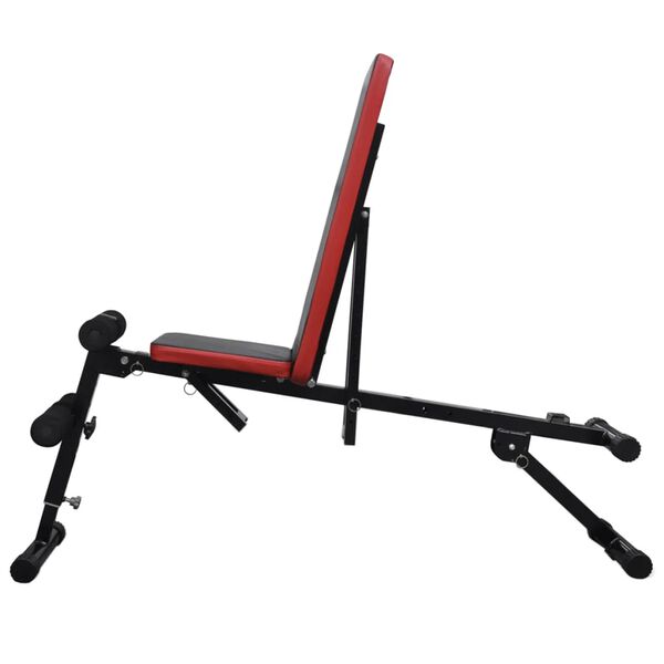 vidaXL Hantelbank Verstellbar mit Langhantel Kurzhantel Set 30,5 kg