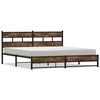 vidaXL Metallbett ohne Matratze R&auml;uchereiche 180x200 cm