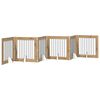 vidaXL Klappbares Hundetor mit St&auml;ndern 6 pcs Artisan-Eiche 482 cm