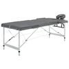 vidaXL Massagetisch mit 3 Zonen Aluminiumrahmen Anthrazit 186&times;68 cm