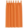 vidaXL Verdunkelungs-Vorh&auml;nge mit Ringen 2 pcs Helles Orange