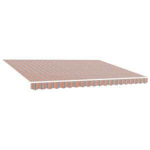 vidaXL Ersatzstoff f&uuml;r Markise Orange und Blau 5x3 m Polyester