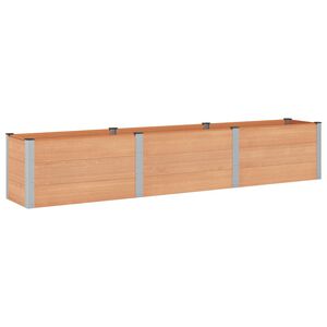 vidaXL Hochbeet Braun 300 x 50 x 54 cm WPC und Aluminium