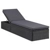 vidaXL 9-tlg. Garten-Essgruppe Poly Rattan Schwarz