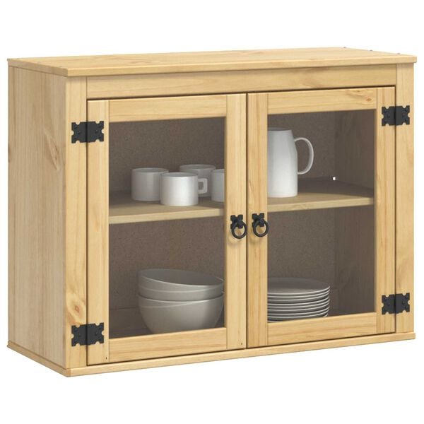 vidaXL Schrank mit Regal Honig 60 x 32 x 40 cm Massives Kiefernholz