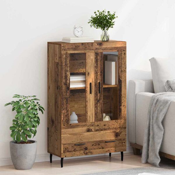 vidaXL Highboard Altholz 69,5 x 31 x 115 cm Holzwerkstoff