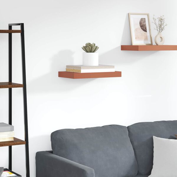 vidaXL Wandregal Wandmontiert Rot 40 x 23,5 x 4 cm Holzwerkstoff