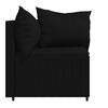 vidaXL Garten-Ecksofas mit Kissen 2 Stk. Schwarz Poly Rattan