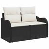 vidaXL Gartensofa-set 9 pcs Schwarz Poly-Rattan