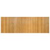 vidaXL Teppich Rechteckig Natur 100x300 cm Bambus