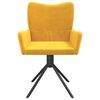 vidaXL Esszimmerstühle 2 Stk. Drehbar Gelb Samt